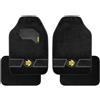 Momo Set 4 tappeti in moquette Fun nero/strisce grigie