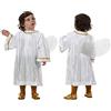 Atosa-63585 Atosa-63585-Costume per travestimento da angelo, bambina, 63585, bianco + 24 mesi