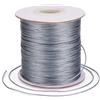 Bestewelry Cordoncino in poliestere cerato, 169 metri, 0,5 mm, filo per perline per la realizzazione di gioielli e bracciali, macramè e cuoio, colore: grigio scuro