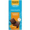Giusto Senza Zucchero Cioccolato fondente all'arancia tavoletta da 85 g