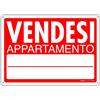 Printix.it PRINTIX Cartello Vendesi In Polipropilene (PP) Di Spessore 1mm Stampato Con Tecnologia UV Resistente Alle Intemperie Visibilità A Distanza ‎35cm X 50cm (Vendesi Appartamento)