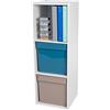 Iris Ohyama Ripiana, Mobili, Cubo di stoccaggio, Organizzatore Giocattolo per Bambini, Design e Moderno, Ingresso, Soggiorno, Camera, Sala Giochi, 36x35x102, KCX-3, Bianco