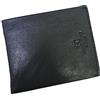 COVERI COLLECTION Portafoglio Uomo in Vera Pelle completo con Portamonete Portadocumenti e Carte di Credito. Scatola Regalo Marchio Enrico Coveri ART. 760-40 (NERO)