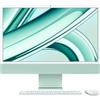 Apple Pc All-in-one Apple iMac 24'' con display Retina 4.5K M3 8CCPU/10CGPU/8GB/256GB SSD/macOS/Verde [MQRN3T/A]