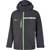 U-POWER Giacca uomo antipioggia Upower Tutendo FU287RL grigio-asfalto-verde - taglia L