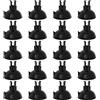 Pawfly Ventose per Acquario Ventosa Clip per Tubi Standard 0,5 cm ID Tubo dell'Aria Nero Accessori per Il Supporto del Tubo dell'Aria per l'Installazione di Aerazione della Vasca dei Pesci, 20 Pack