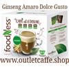 FoodNess 120 Capsule Caffe Al GINSENG AMARO Compatibili DOLCE GUSTO No Glutine