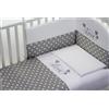 Baby Fashion Completo Piumone Baby Fashion Love 3pz Bianco Grigio