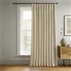 HPD Half Price Drapes Tende oscuranti in velluto, lunghe 240 cm, extra larghe, bloccano il calore e la luce, oscuranti, per camera da letto e soggiorno (1 pannello), 250 x 244 cm, terreno neutro