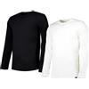 Lee Twin Pack Crew, T-shirt Uomo, Bianco, M