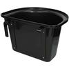 Mangiatoia portatile con staffe - nera