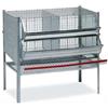 GABBIA GALLINE OVAIOLE 2 SCOMPARTI - 80 CM