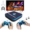 JINGQII Console di gioco retrò, emulatori di giochi DVD 80+ Costruiti in oltre 50.000 giochi Lettore di videogiochi con controller wireless Dual 2.4G per TV 4K con scheda TF 64G (blu scuro)