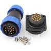 DRRI SD28 16Pin Flangia Quadrata Impermeabile IP68 Aviazione Disconnessione Rapida Paratia Spina Maschio Presa femmina con viti per Suzuki GSXR
