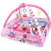 Bebamour Baby Playmats Floor Gyms dalla nascita, 18 palle, 5PCS Hanging Toys, Soft Baby Play Activity Gym Playmats Floor Gyms per 0-24Months(Pink)