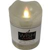 Giocoplast Natale Candela led Wish Candle H.10 D.7,5 Gold