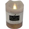 Giocoplast Natale Candela led Wish Candle H.10 D.7,5 Bronze