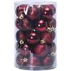 Lifet Palline per l'albero di Natale, decorazioni natalizie, 34 pezzi bordeaux