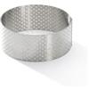 De Buyer - Anello Torta Rotondo VALHORNA in Acciaio Inox Forato - Diametro 8,5 cm, Altezza 3,5 cm
