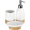 Premier Earth Set Bagno Terra, Ceramica, Dolomite, Bianco