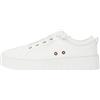 Roxy Sheilahh-Scarpe da Ginnastica Senza Lacci con Plateau, Donna, Nucleo Bianco, 38 EU