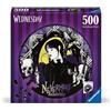 Ravensburger Puzzle 500 Pezzi Miercoledì Adams - Puzzle Adulti +14 anni, 52 x 52 cm, Puzzle per Adulti Rotondo Miercoledì, Poster Incluso, Idee Regalo