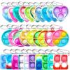 Yeefunjoy 30PCS Mini Pop Push It Fidget Toy Portachiavi, giocattolo manuale con bolle da premere stile, Mini Pop silicone, Push Pop Bolla Giocattolo Antistress Anti-Anx Sensoriali Bulk Bambini Adulti