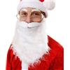 I LOVE FANCY DRESS LTD Costume con barba e baffi bianchi di Babbo Natale per adulti, ideale per le feste di fine anno.