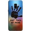Mixroom - Cover Custodia Case in TPU Silicone Morbida per Samsung Galaxy J6 2018 Fantasia Mano Don't Touch My Phone M780