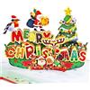 CUT POPUP.COM CUTPOPUP Biglietto Natale, Biglietti Buon Natale, Biglietti Natale 3D, Auto di Natale sotto l'albero per familiari, Amante, Lei, Moglie, Lui, Marito, Mamma, Fratello (Robin Xmas Ver) US8-CN268IT