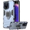 DERHAN Cover per OPPO Find X5, Custodia Protettiva Resistente Antiurto Robusta Case con Supporto Magnetico Rotante a 360° - Marino