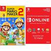 Nintendo Super Mario Maker 2 - Nintendo Switch + 365 Giorni Switch Online Membri (Individual) | Nintendo Switch - Codice download