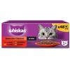 Whiskas Cibo umido per gatti adulti Selezione Classici in salsa (Multipack 4x12x85g)