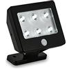 Briloner - Lampada da Esterno a LED con Rilevatore di Movimento, Luce da Esterno Inclinabile IP54, Applique da Esterno a LED Impermeabile, Nero, 12 cm x 9 cm x 6.4 cm