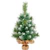 Uten Mini albero di Natale 60cm/24in, Albero di Natale Artificiale da Tavolo, Rami in PVC di Alta Qualità, Riutilizzabile, Per Decorazioni delle Feste di Natale Casa Ufficio