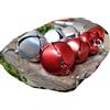 Generic .｡.:* ☆ ORECCHINI A CAMPANA IN LUCIDO, OPACO, ROSSO E ARGENTO ☆*.:｡. Dolce Babbo Natale, elfi, calendario dell'Avvento o regalo di Natale, Avvento, Natale, orecchini a campana (argento opaco)