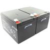 Mtxtec Batteria Ricambio compatibile con Ups APC Smart Gruppo di Continuità 700/1000/1500, Gruppo di Continuità pro 1000 (2 Einzelakkus)