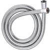 Turnaroundtech Tubo Doccia 250 cm Acciaio Inox Universale Antitorsione Flessibile 2.5 Metri con Connettori in Ottone e Guarnizioni Integrate