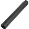 JRJUBB G1/2, prolunga per soffione doccia in acciaio inox, colore nero, 15 cm, prolunga per soffione doccia, tubo di prolunga per doccia (15 cm, nero)