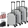 VidaXL Set Valigie Trolley a Custodia Rigida 2 pz Oro in ABS