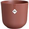 Elho Jazz Round 16cm - Vaso per piante da interno - Struttura unica - 100% plastica riciclata - Rosso/Tuscan Red