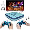JINGQII Console di gioco retrò, emulatori di giochi DVD 80+ Costruiti in oltre 50.000 giochi Lettore di videogiochi con controller wireless Dual 2.4G per TV 4K con scheda TF 64G (verde smeraldo)