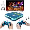 JINGQII Console di gioco retrò, emulatori di giochi DVD 80+ Costruiti in oltre 50.000 giochi Lettore di videogiochi con controller wireless Dual 2.4G per TV 4K con scheda TF 256G (blu+giallo)