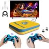 JINGQII Console di gioco retrò, emulatori di giochi DVD 80+ Costruiti in oltre 50.000 giochi Lettore di videogiochi con controller wireless Dual 2.4G per TV 4K con scheda TF 64G (giallo)
