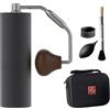 1Zpresso X-Ultra Macinacaffè Manuale Nero, Struttura Robusta in Metallo, Assemblaggio in Acciaio Inox, Regolazione Esterna Numerica, Contenitore, Elevata Efficienza di Macinatura, Macinino Portatile
