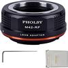 PHOLSY Adattatore di Montaggio Lente Compatibile con Obiettivi M42 42mm e Corpo Fotocamera Canon RF, EOS R, R6 Mark II, R7, R8, R10, EOS R3, EOS R5, EOS R5C, EOS R6, EOS R, EOS RP, EOS R50