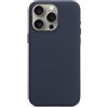 FIDWALL Custodia in Pelle per iPhone 15 Pro Max con Mag-safe,Vera pelle(Blu)