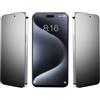 JELLYEA 3 Pezzi Pellicola Opaca per iPhone 15 Pro Max Privacy Vetro Temperato Anti-spia Copertura Completa Pellicola Protettiva 9H Opaco Protezione Schermo Anti-spy Anti-Impronte per 15 Pro Max,6.7"