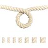 FOSER Corda di cotone, filato macramè, cordoncino di cotone per fai da te, progetti decorativi, giocattoli per animali domestici (16 mm (10 m)