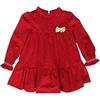 Mayoral Vestito Velluto per Bimba Rosso 18 Mesi (86cm)